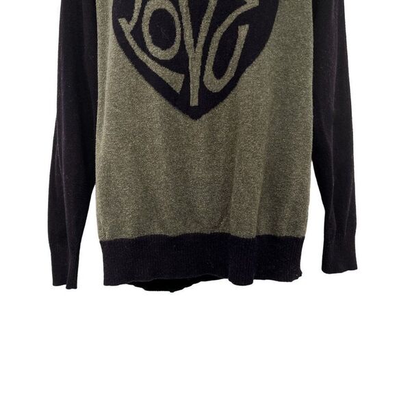 Torrid Love Heart Knit Long Sleeve Pullover Plus Size Sweater Top 2X Olive Green - Picture 4 of 7